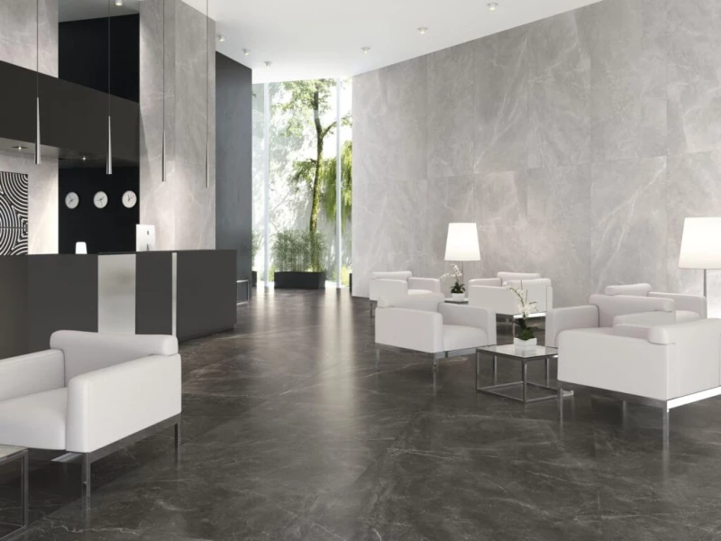 Πλακάκι Bayona Grey Natural 120x240 Γκρι Ματ Μαρμαριζέ