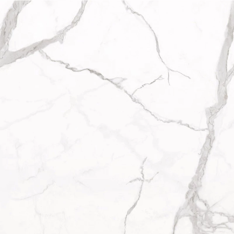 Πλακάκι Vatican White Karag 60x60 A' Full Lapato Γυαλιστερό Μαρμαριζέ Λευκό
