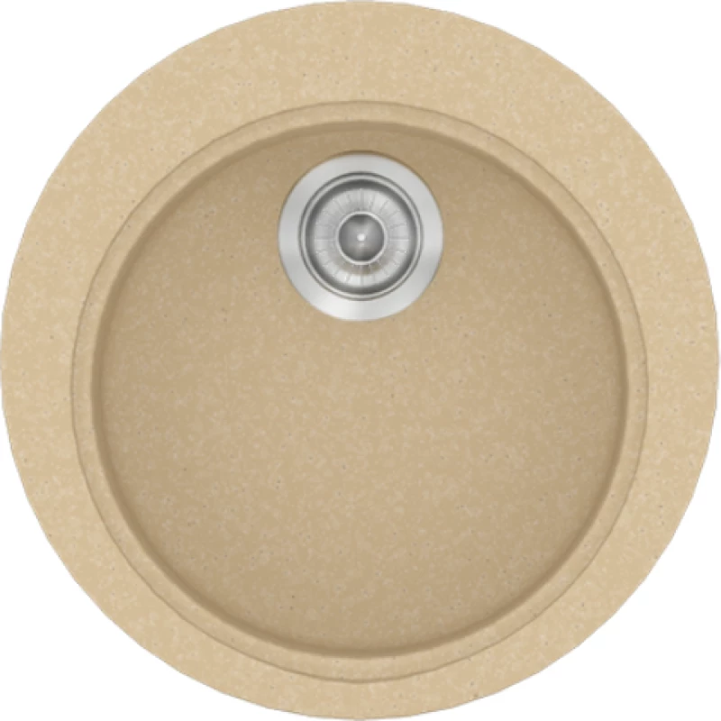Νεροχύτης Γρανιτένιος Sanitec Classic Granite 316  (Ø48) Βαρέως Τύπου Granite Cappucino 45