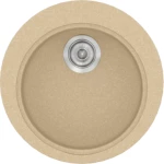Νεροχύτης Γρανιτένιος Sanitec Classic Granite 316  (Ø48) Βαρέως Τύπου Granite Cappucino 45