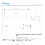 Λαβή Τοίχου Στήριξης Α.Μ.Ε.Α. 54cm Ponte Giulio Inox G56-JAS-03