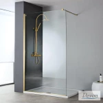 Διαχωριστικό Ντους Devon Iwis Walk In IW120C-211 120cm Χ 200cm Gold Brushed