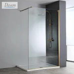 Διαχωριστικό Ντους Devon Iwis Walk In IW130C-221 130cm Χ 200cm Bronze Brushed