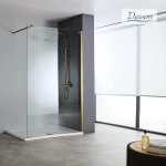 Διαχωριστικό Ντους Devon Iwis Walk In IW130C-221 130cm Χ 200cm Bronze Brushed