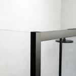 Ευθύγραμμη Καμπίνα Ντουζιέρας Devon Flow Slider 174-177x195cm Clear Glass SL2F170C-400 Black Matt