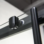 Ευθύγραμμη Καμπίνα Ντουζιέρας Devon Flow Slider 174-177x195cm Clear Glass SL2F170C-400 Black Matt