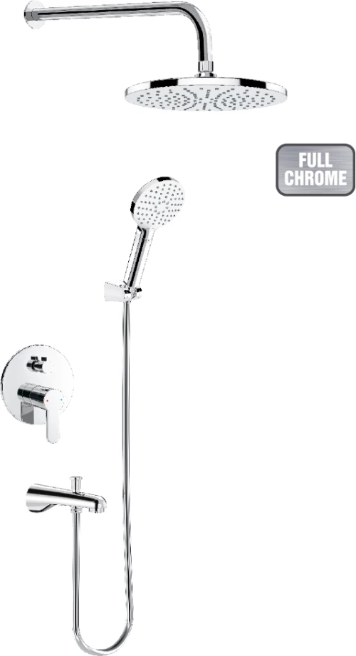 Μπαταρία Εντοιχισμού Duscheline Concealed 2 Way Icon Cromefull Pop-Up DM-2730 Χρωμέ