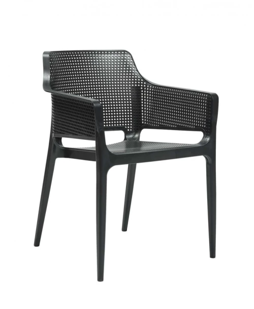 Boom πολυθρόνα polypropylene Μαύρη  60x54x80