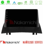 Nakamichi NAM5260 Series 4Core Android12 4+64GB Renault Megane 2 2002-2008 Navigation Multimedia Tablet 9" Με Carplay & Android Auto