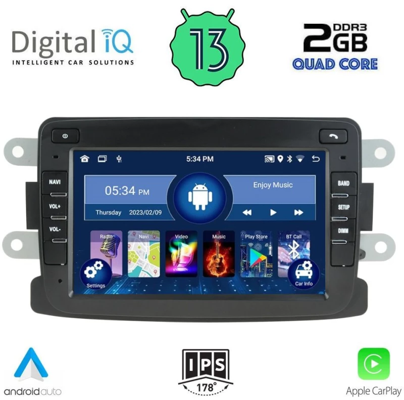DIGITAL IQ MSD 033_CPA (8" DECK) MULTIMEDIA for DACIA mod. 2012> - RN CAPTURE mod. 2013>