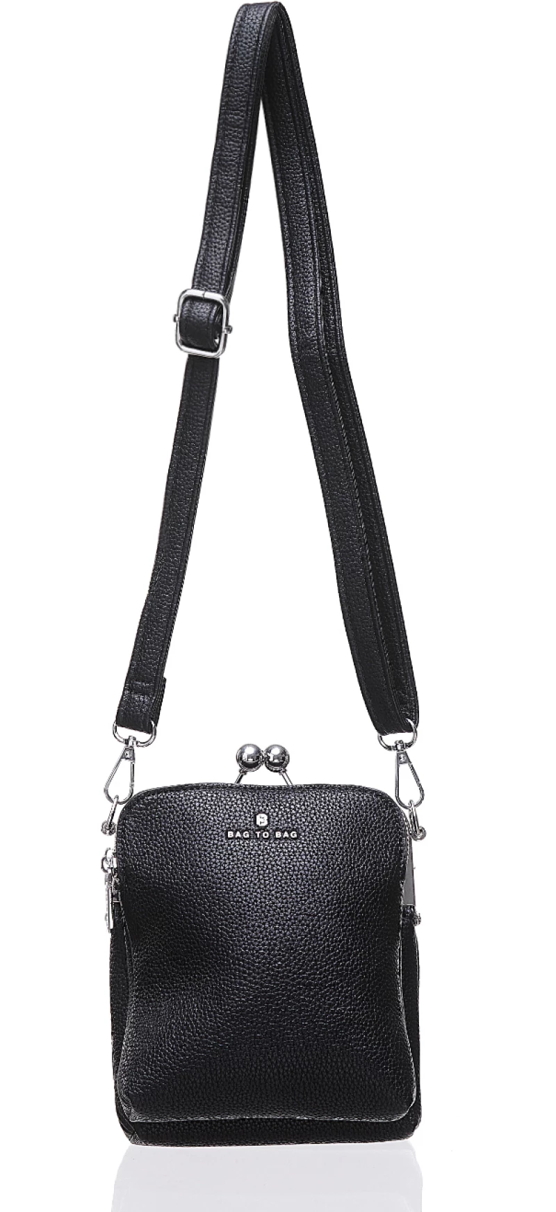 Τσάντα χιαστί KX-2415 - Μαύρο Bag to Bag
