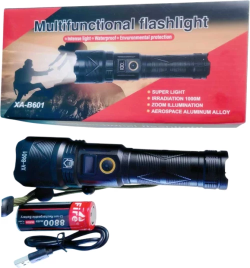 Επαναφορτιζόμενος φακός LED - B601-TG - 418394