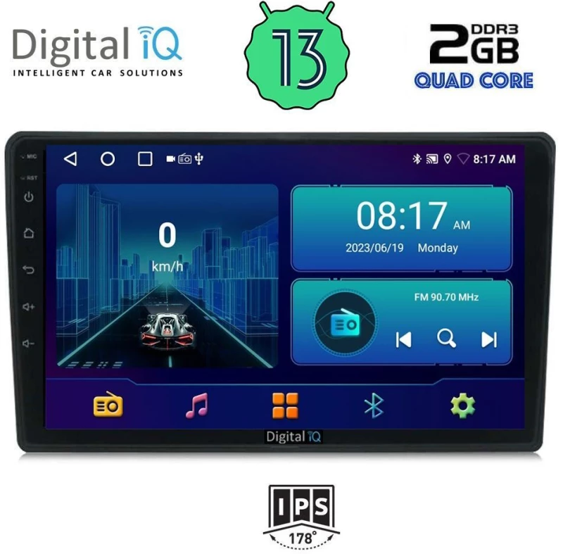 DIGITAL IQ BXB 1699_GPS (10inc) MULTIMEDIA TABLET for TOYOTA AURIS mod. 2013-2015