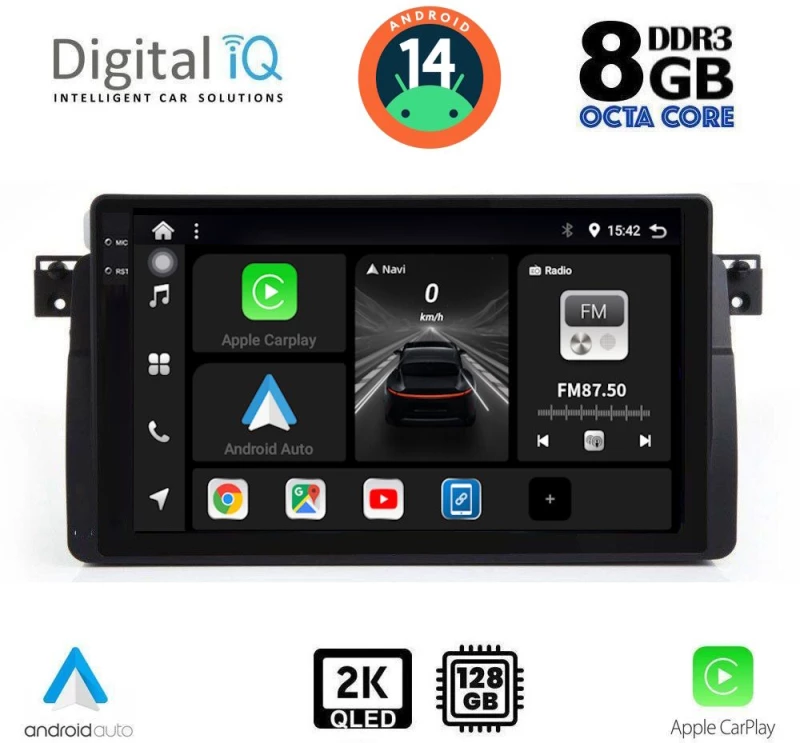DIGITAL IQ BXF 8042_CPAA (9inc) MULTIMEDIA TABLET for BMW E46 mod. 1998-2005