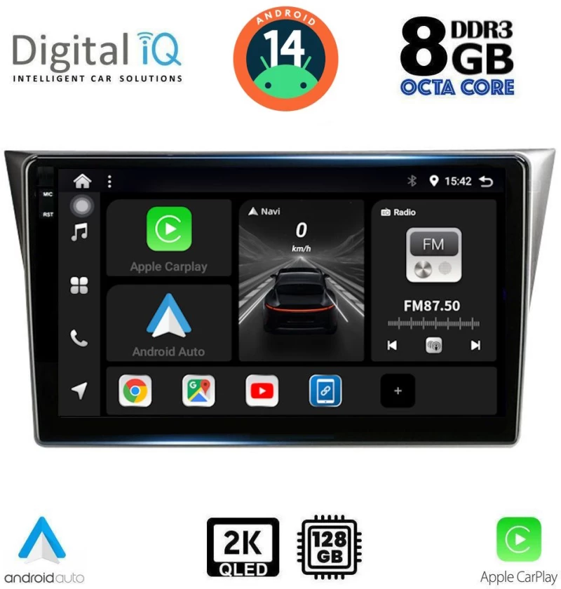 DIGITAL IQ BXF 8659_CPAA (9inc) MULTIMEDIA TABLET for SUBARU IMPREZA mod. 2002-2008