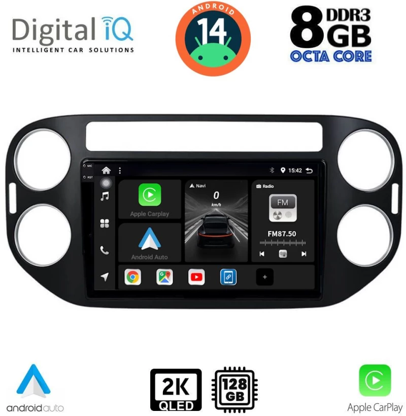 DIGITAL IQ BXF 8760_CPAA (9inc) MULTIMEDIA TABLET for VW TIGUAN mod. 2004-2016