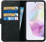 Δερμάτινη Θήκη Πορτοφόλι - Samsung Galaxy A35 - Rosso Deluxe - Black (8719246438349)