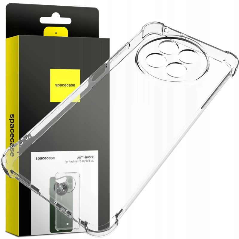 Διάφανη Θήκη Σιλικόνης - Realme 12 5G / 12x 5G - Spacecase Anti-Shock - 1mm - Clear (5905719109783)