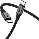 Buddi Flex - Καλώδιο Φόρτισης και Μεταφοράς Δεδομένων Type-C σε Type-C - 100cm - 60W - Black - (8719246445996)