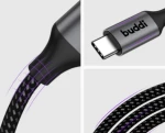 Buddi Flex - Καλώδιο Φόρτισης και Μεταφοράς Δεδομένων Type-C σε Type-C - 100cm - 60W - Black - (8719246445996)
