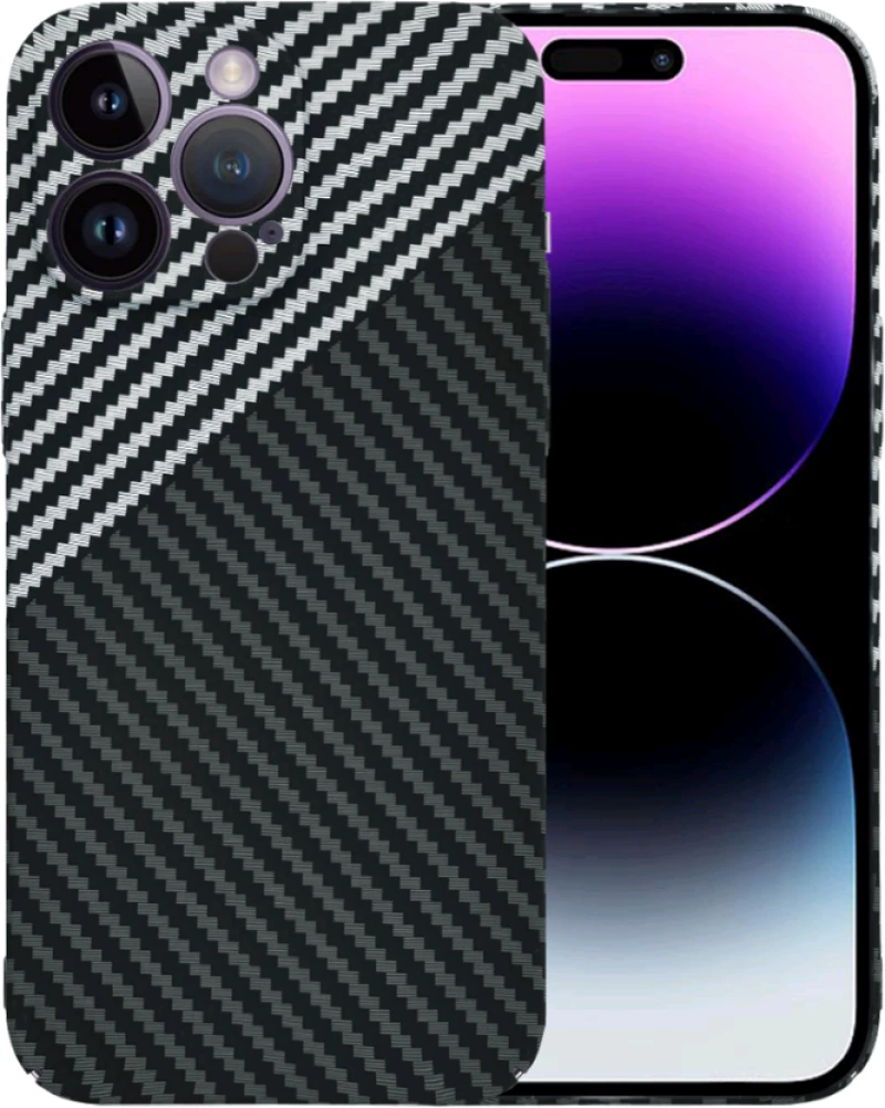 Techsuit Carbonite FiberShell - Σκληρή Θήκη Apple iPhone 14 Pro Max - Stealth Gray (5949419209374)