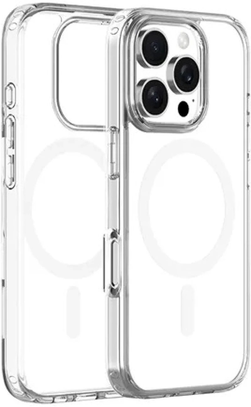 Θήκη Apple iPhone 16 Pro - Vivid MagSafe Hybrid Case Διάφανη με MagSafe - White (VIMAGACR497WT)
