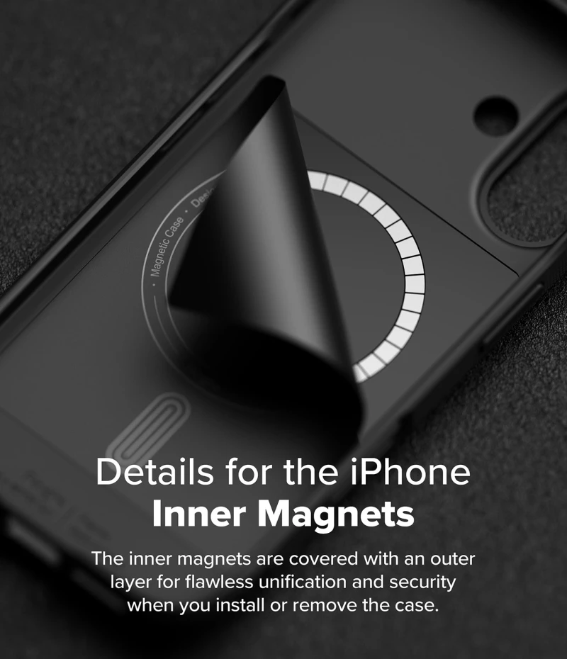 Θήκη Apple iPhone 16 - Ringke Onyx Magnetic Σιλικόνης με MagSafe - Black (8800274960558)