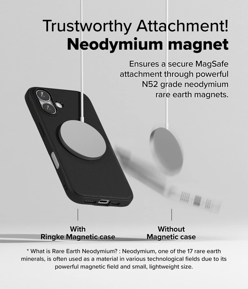 Θήκη Apple iPhone 16 - Ringke Onyx Magnetic Σιλικόνης με MagSafe - Black (8800274960558)