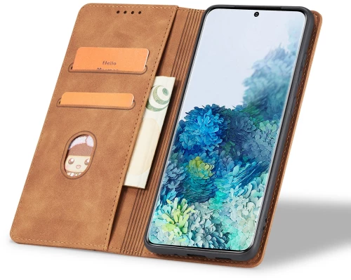 Θήκη Samsung Galaxy M15 - Bodycell Book Case Πορτοφόλι - Brown (5206015079467)