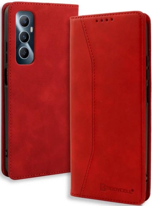 Θήκη Realme C65 4G - Bodycell Book Case Πορτοφόλι - Red (5206015079351)