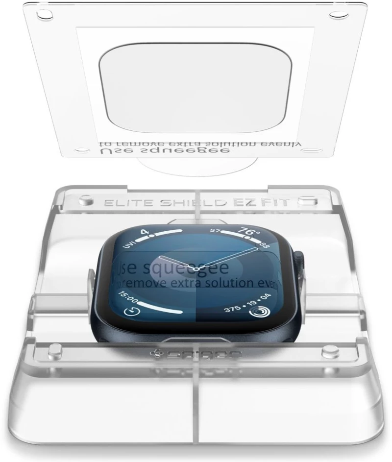 Μεμβράνη Προστασίας Apple Watch 10 42mm - Spigen EliteShield EZ Fit Screen Protector Οθόνης - 2 Τεμάχια - Clear (AFL08580)