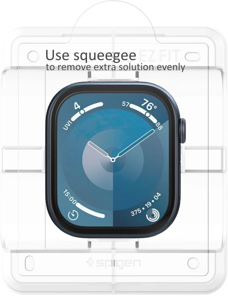 Μεμβράνη Προστασίας Apple Watch 10 42mm - Spigen EliteShield EZ Fit Screen Protector Οθόνης - 2 Τεμάχια - Clear (AFL08580)