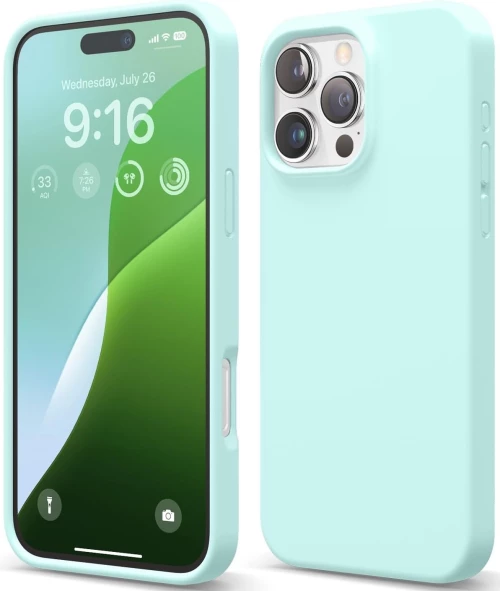 Θήκη Apple iPhone 16 Pro Max - Elago Silicone Case Premium Σιλικόνης - Aqua Sky (ES16SC69PRO-ASKY)