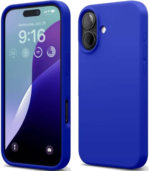 Θήκη Apple iPhone 16 - Elago Silicone Case Premium Σιλικόνης - Cobalt Blue (ES16SC61-CBL)