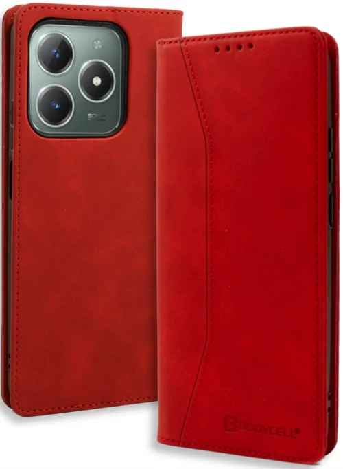 Θήκη Realme C61 / C63 4G - Bodycell Book Case Πορτοφόλι - Red (5206015079320)