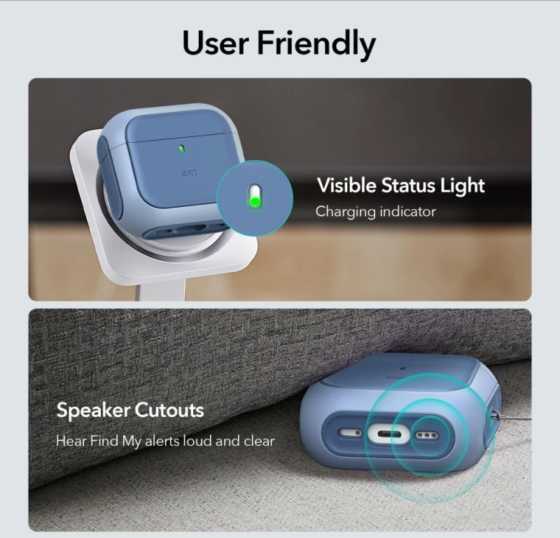 ESR Orbit Halolock Magsafe Θήκη σε Μπλε χρώμα για Apple AirPods 4