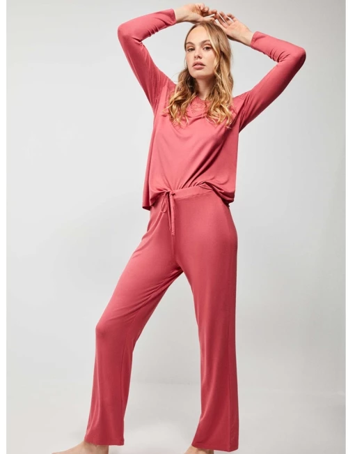 Gisela Γυναικεία Χειμερινή Πυζάμα Viscose Regular Fit 2-20194