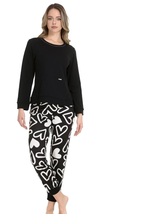 Zen by Daisy Γυναικεία Χειμερινή Βαμβακερή Πυζάμα Regular Fit 86860