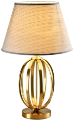 ZAHRA TABLE LAMP 1XE27 GOLD/FLAX