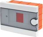 PLASTIC DISTRIBUTION BOX ATTIS 6 WAYS FLUSH MOUNT