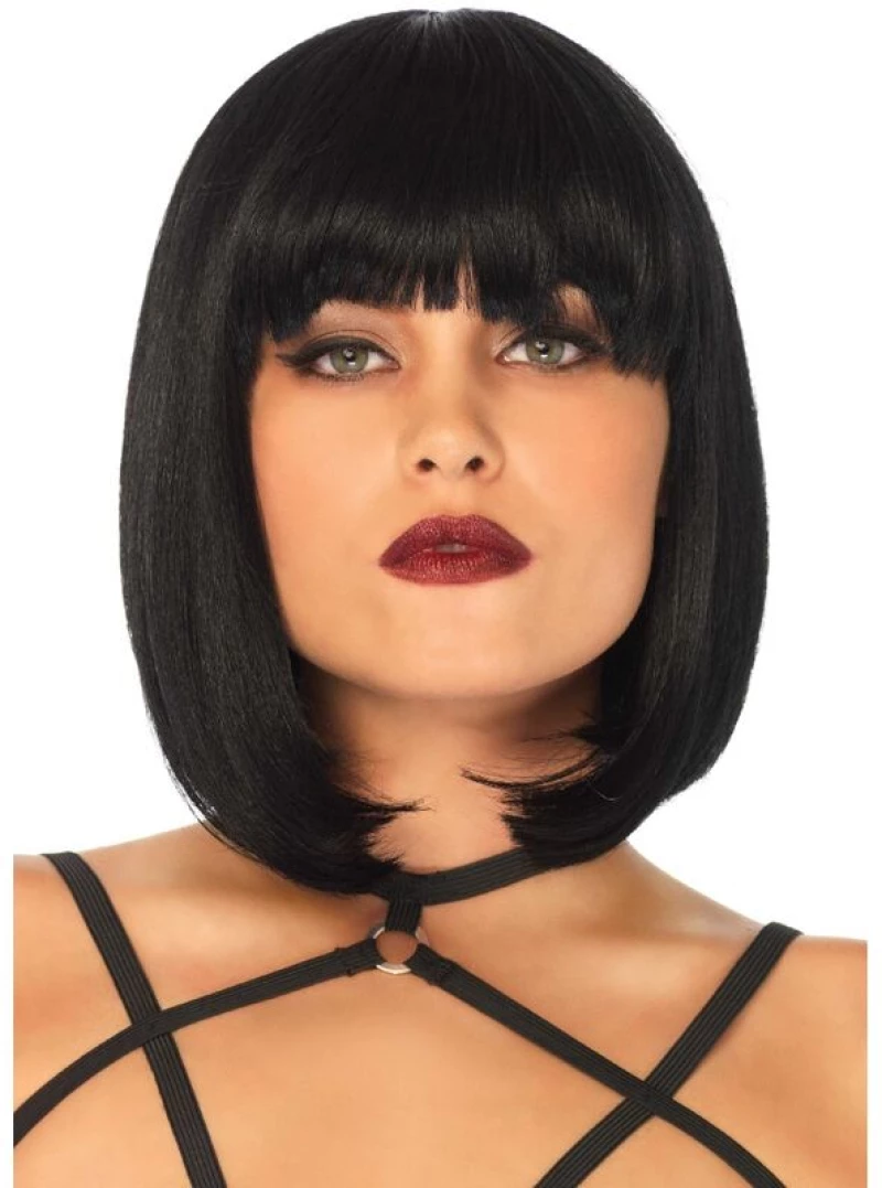 LEG AVENUE - SHORT NATURAL BOB WIG BLACK