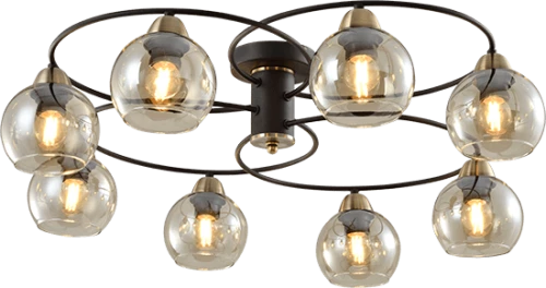 JAY CHANDELIERP 8XE27 SAND BLACK/BRONZE