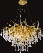 CARLOS CHANDELIER 10XG9 GOLD/CRYSTALS