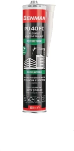 Αρμόκολλα Πολυουρεθάνης PU 40FC φύσιγγα 300ml μαύρο BENMAN 73082