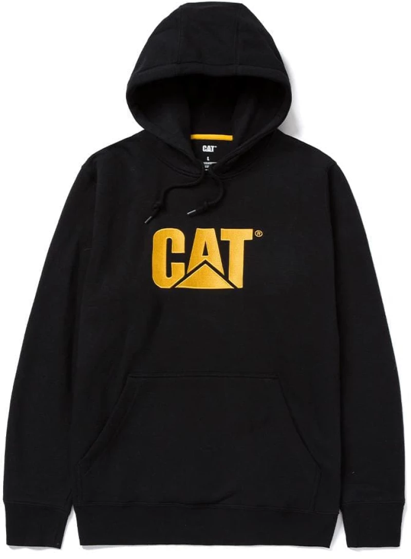 Φούτερ Μακρυμάνικη Με Κουκούλα Trademark Μαύρη CAT W10646-016