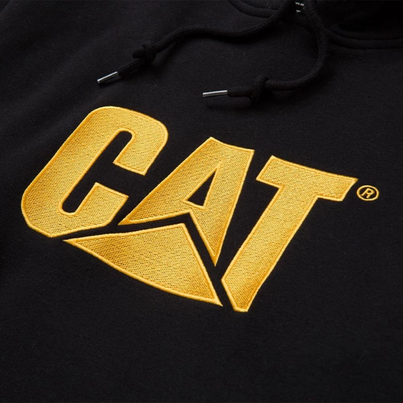 Φούτερ Μακρυμάνικη Με Κουκούλα Trademark Μαύρη CAT W10646-016