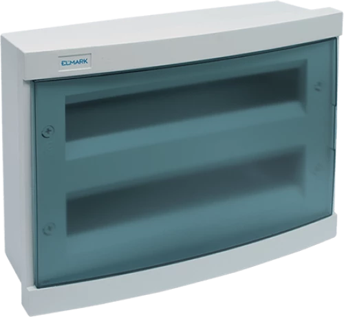 PLASTIC DISTRIBUTION BOX BLUE 36 WAYS SURFACE MOUNT