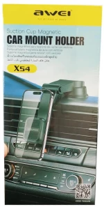 Awei Βάση Κινητού Αυτοκινήτου με Μαγνήτη X54 Σε Μαύρο Χρώμα