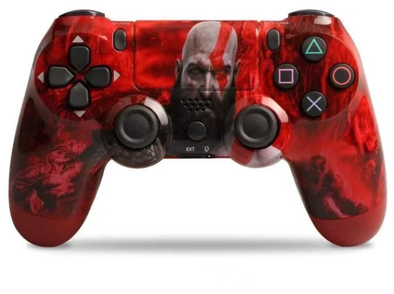 Doubleshock Ασύρματο Gamepad για PS4 God Of War Κόκκινο