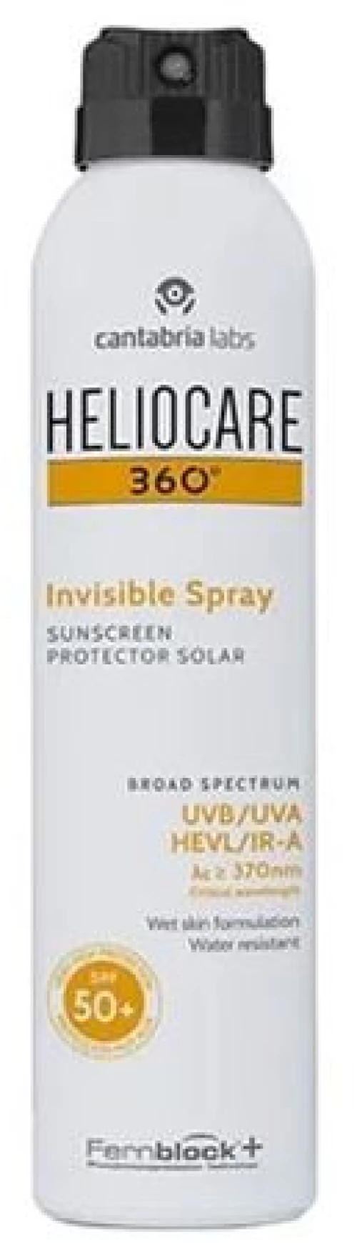 Heliocare 360° Invisible Αντηλιακή Λοσιόν για το Σώμα SPF50 σε Spray 200ml